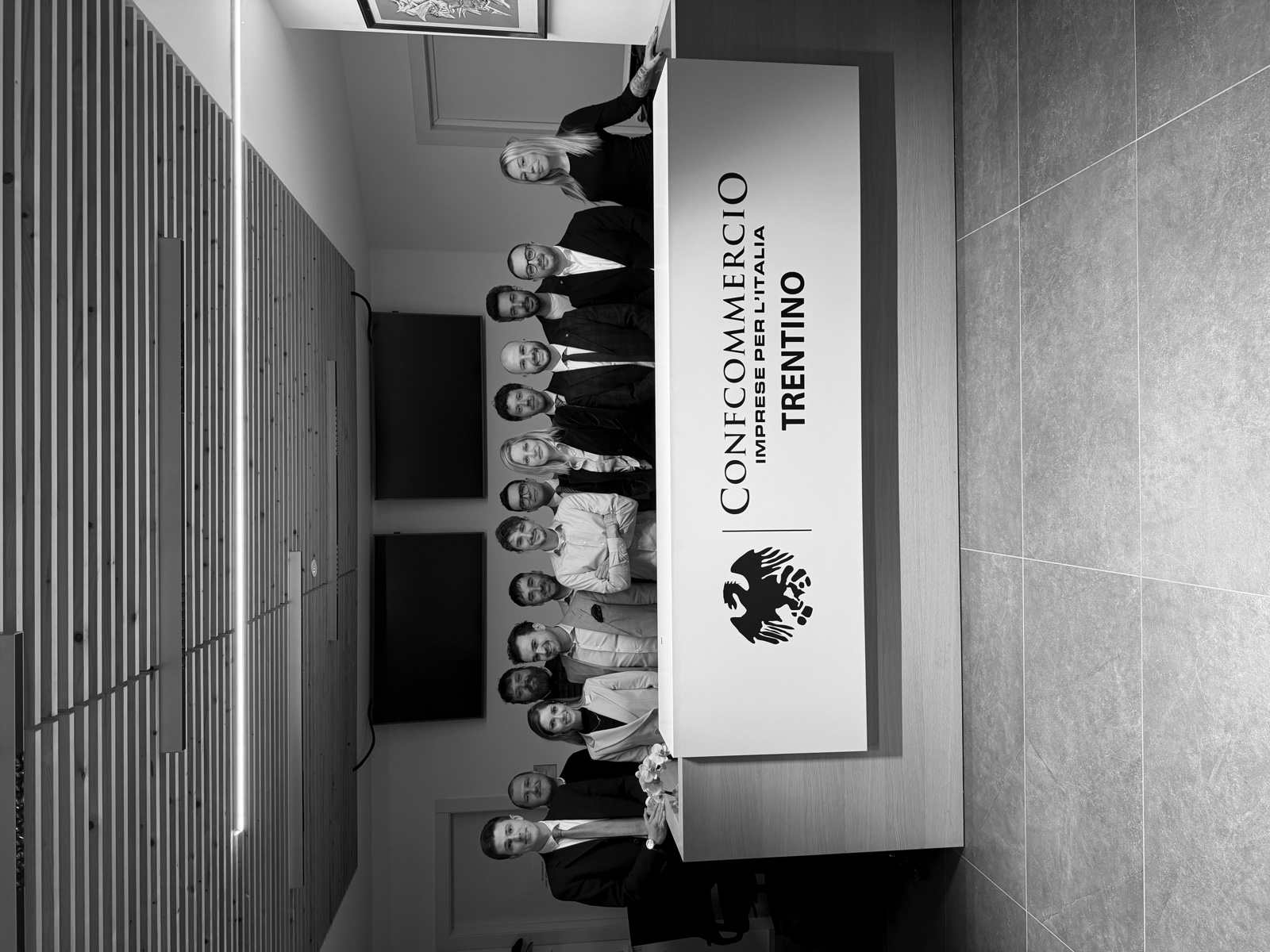 Simone Guiducci con il Gruppo Giovani Imprenditori di Confcommercio Trentino
